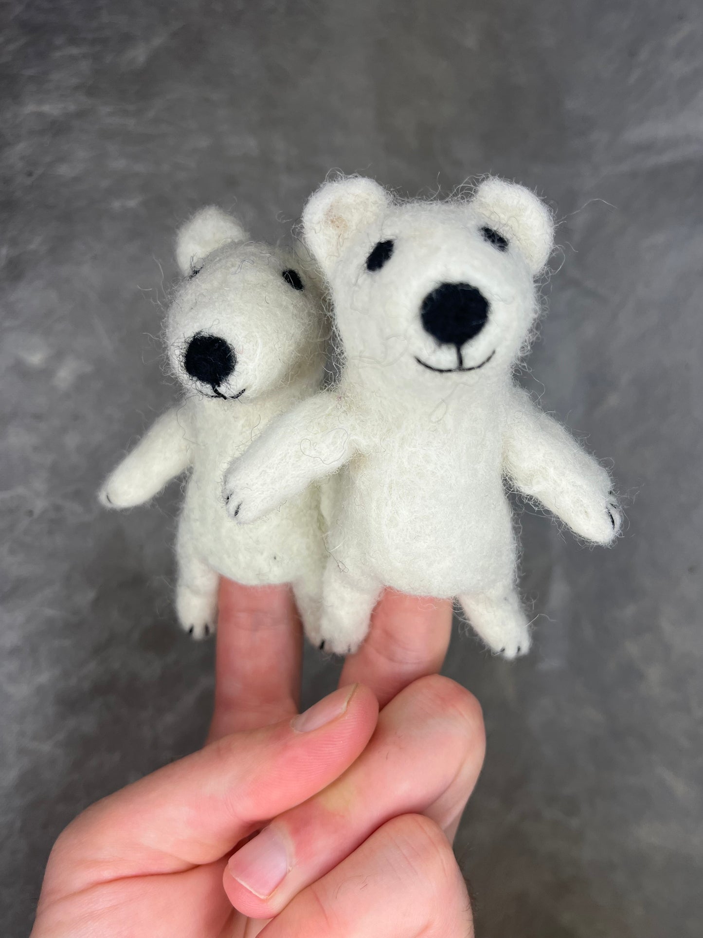 Fingerdukke isbjørn