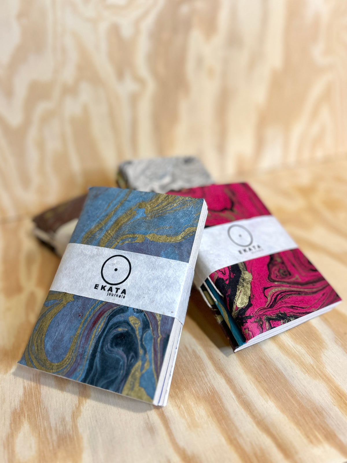 Ekata notatbok softcover A6 3-pakke