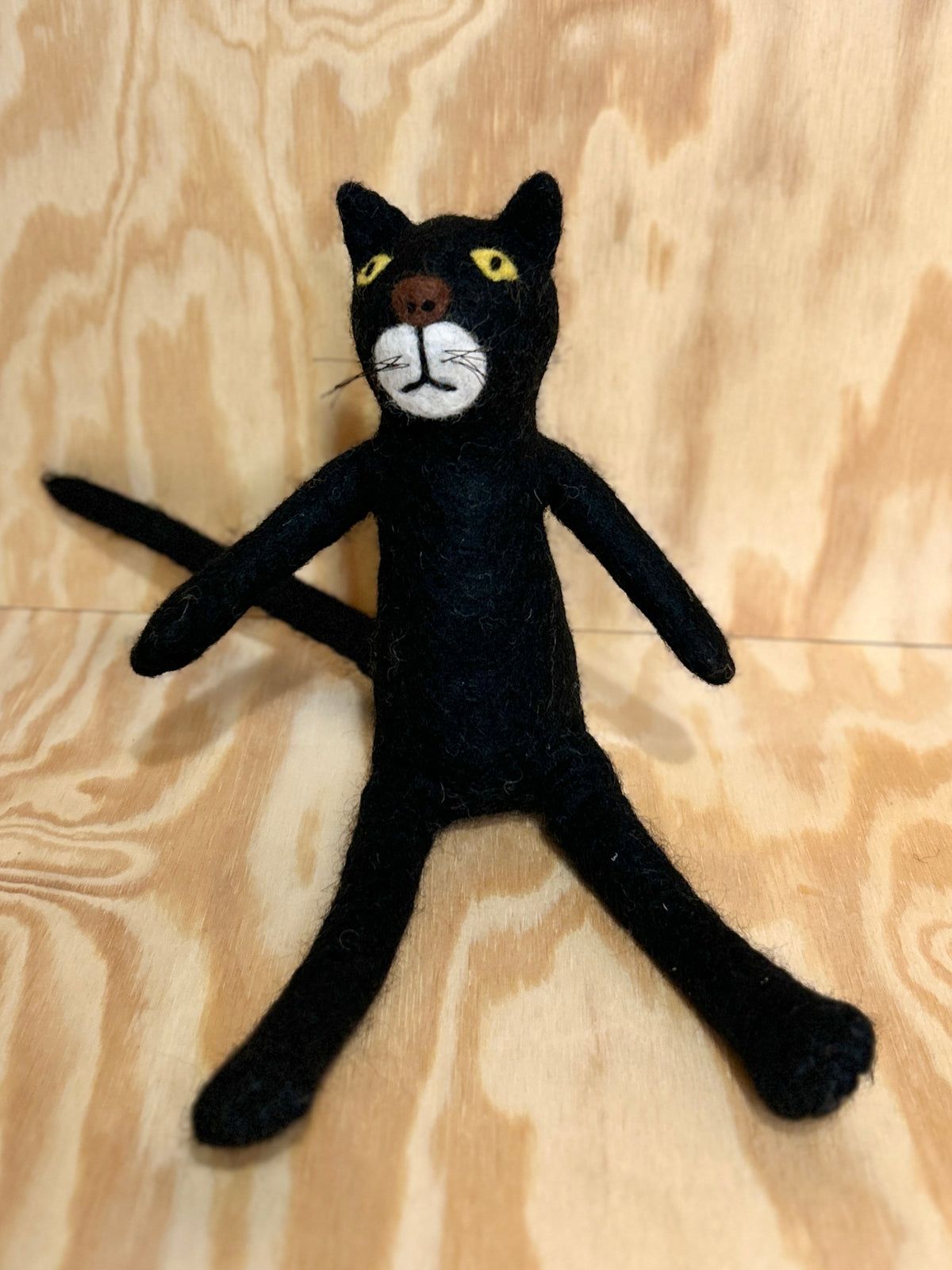 Sittende katt (sort)