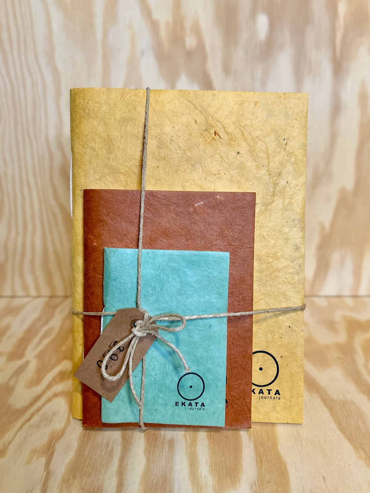 3-pakk Ekata notatbøker softcover A4, A5 og A6