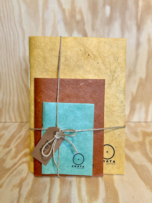 3-pakk Ekata notatbøker softcover A4, A5 og A6