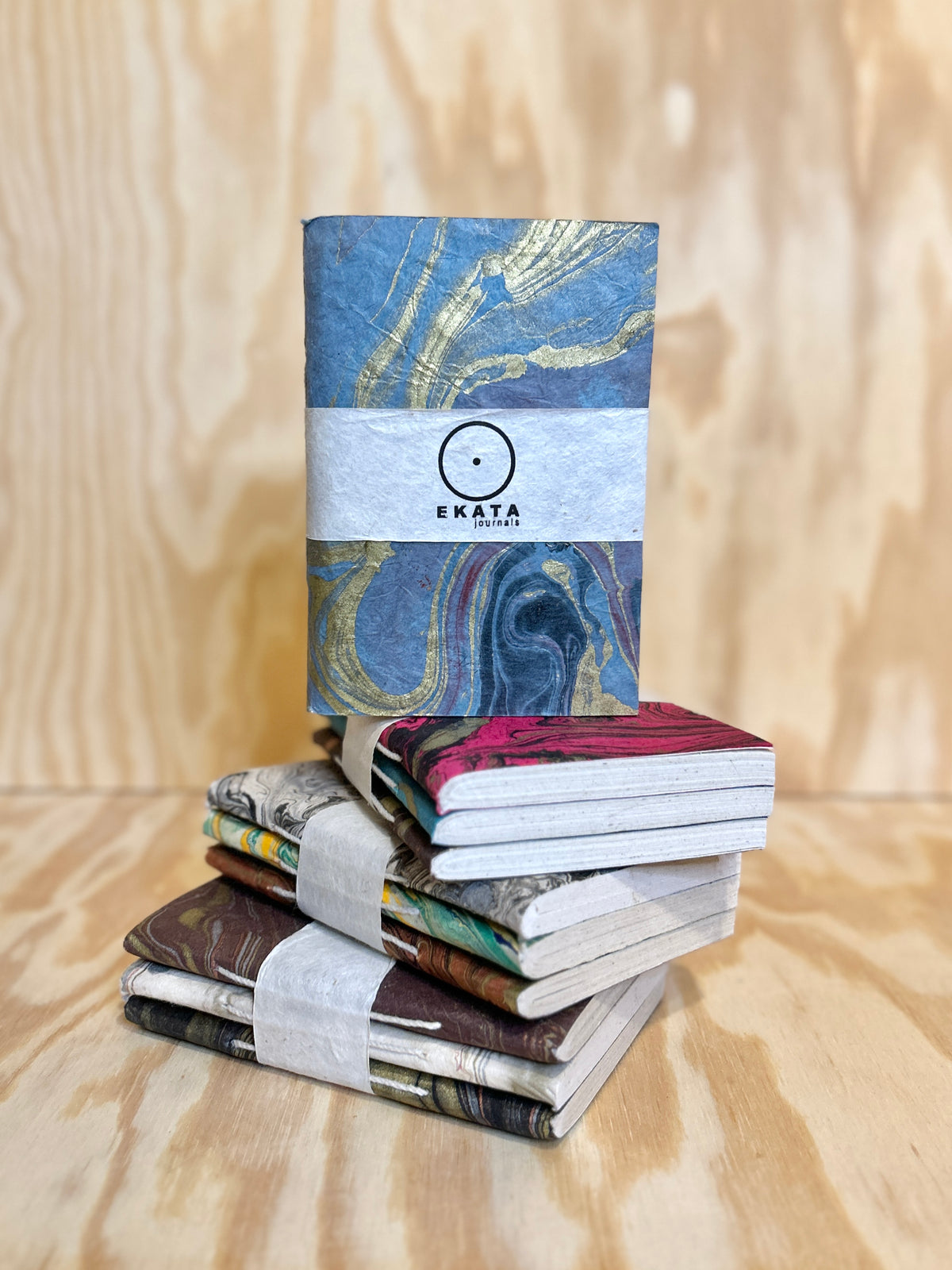 Ekata notatbok softcover A6 3-pakke