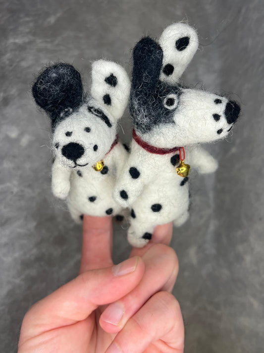 Fingerdukke dalmatiner Hund